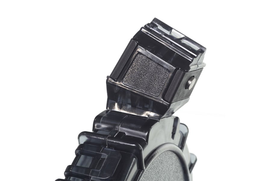 PRO MAG Ruger 10-22 Charger 55 Round 22 LR Drum Rifle Magazine Smoke Polymer